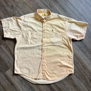 Duck Head Pale Peach Short-Sleeve Button-Down Shirt